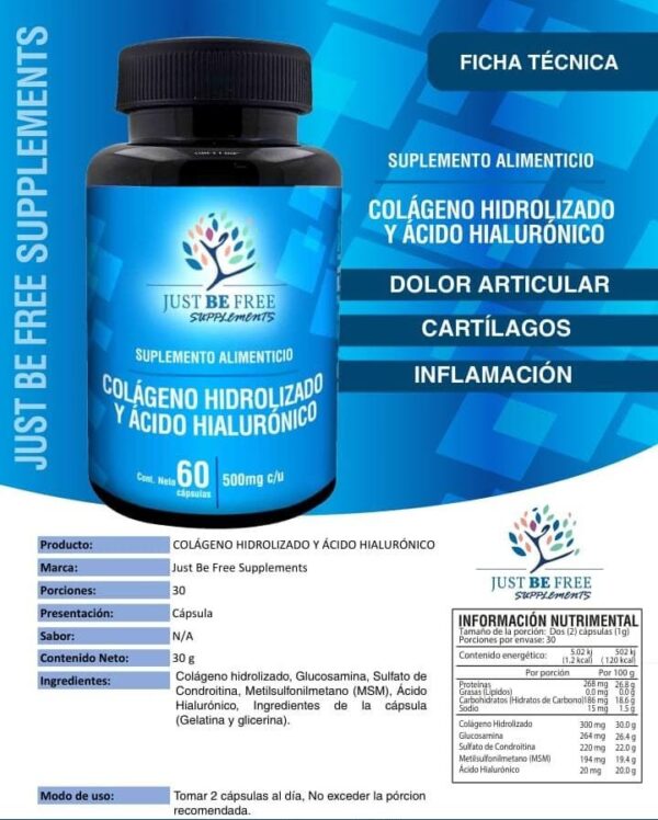 Colágeno Hidrolizado y Ácido hialurónico