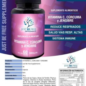 Vitamina C, Curcuma y Jengibre